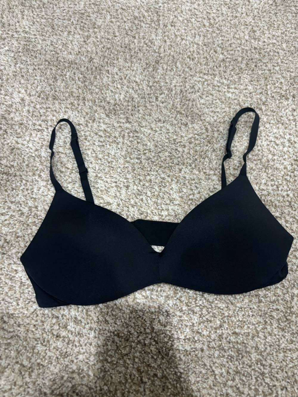 SKIMS Black Seamless Wireless Bra